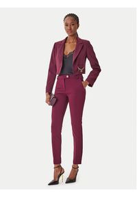 Rinascimento Bolerko CFC0126215003 Bordowy Regular Fit. Kolor: czerwony. Materiał: wiskoza #3