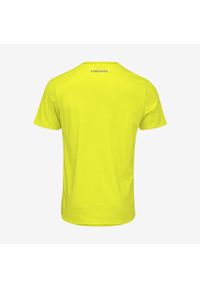 Head - CLUB CARL T-Shirt Junior. Kolor: żółty. Materiał: bawełna, jersey, materiał, poliester