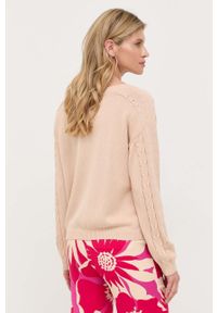 Guess sweter damski kolor różowy. Kolor: różowy. Materiał: dzianina #7