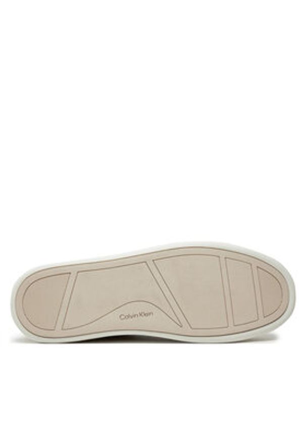 Calvin Klein Sneakersy Cupsole Lace Up - Sue HW0HW02436 Brązowy. Kolor: brązowy. Materiał: skóra, zamsz