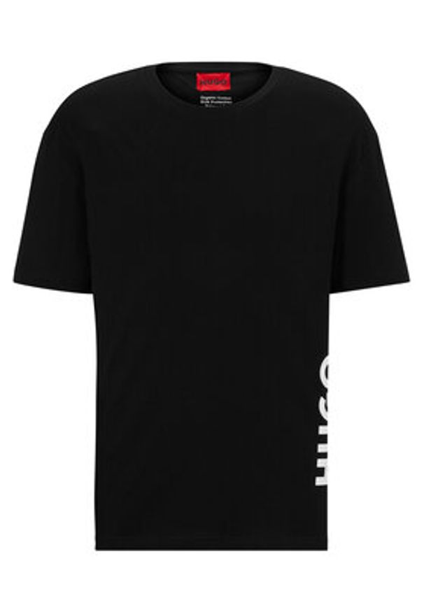 Hugo T-Shirt 50493727 Czarny Relaxed Fit. Kolor: czarny. Materiał: bawełna