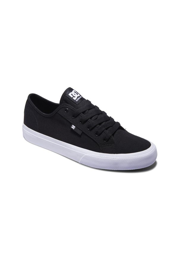 DC Shoes - Buty dla Mężczyzn MANUAL Czarny. Kolor: szary. Materiał: tkanina, guma, bawełna. Szerokość cholewki: normalna. Wzór: jodełka