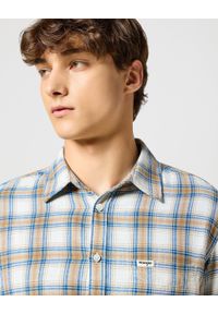 Wrangler - WRANGLER MĘSKA KOSZULA 1 PKT INDIGO SHIRT WHITE 112357227 W5K8018067