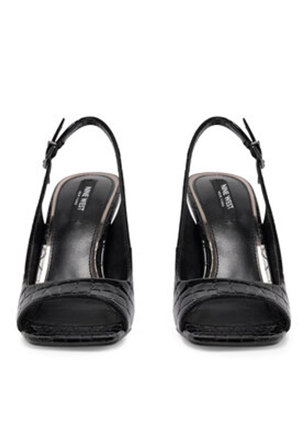 Nine West Sandały FF-1065 Czarny. Kolor: czarny. Materiał: syntetyk