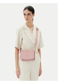 TOMMY HILFIGER - Tommy Hilfiger Torebka Th Logotape Camera Bag AW0AW17229 Różowy. Kolor: różowy. Materiał: skórzane