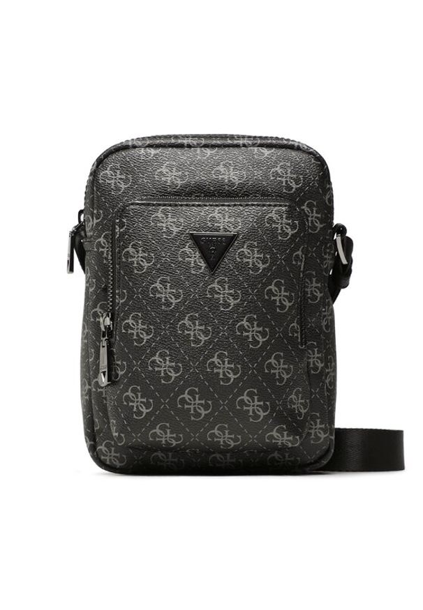 Guess Saszetka Vezzola Smart HMEVZL P3163 Czarny. Kolor: czarny. Materiał: skóra