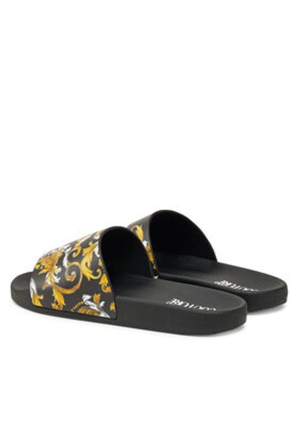 Versace Jeans Couture Klapki 78YA3SQ4 Czarny. Kolor: czarny