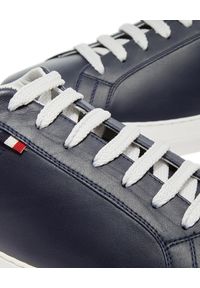 MONCLER - Granatowe tenisówki New Monaco. Nosek buta: okrągły. Zapięcie: sznurówki. Kolor: niebieski. Materiał: guma. Sport: tenis #4