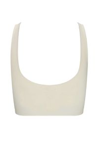 LEMISS - Top z wycięciem Tanna Cream White. Kolor: biały. Materiał: tkanina #5