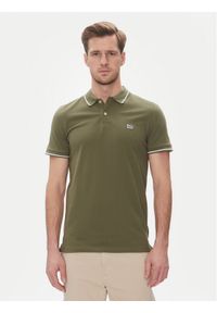Lee Polo Pique 112363855 Zielony Regular Fit. Typ kołnierza: polo. Kolor: zielony. Materiał: bawełna