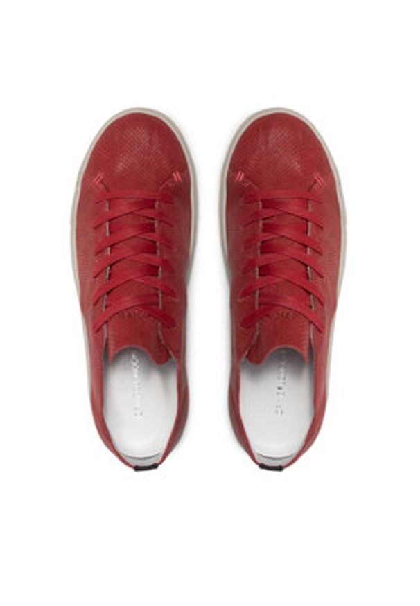 Crime London Sneakersy Low Cut 25297PP1.70 Czerwony. Kolor: czerwony. Materiał: zamsz, skóra