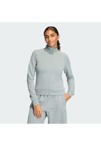 Adidas - Bluza Dresowa Soft Lux Slim. Kolor: zielony. Materiał: dresówka. Sport: fitness #1