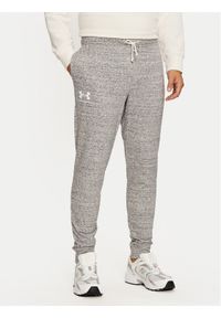 Under Armour Spodnie dresowe Ua Rival Terry Jogger 1380843 Szary Fitted Fit. Kolor: szary. Materiał: bawełna #1