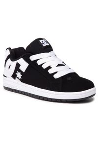 DC Sneakersy Court Graffik ADBS100207 Czarny. Kolor: czarny. Materiał: nubuk, skóra #1