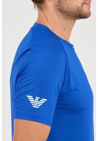 EA7 Emporio Armani - EA7 Niebieski męski t-shirt Ventus 7, Rozmiar XXL. Kolor: niebieski #4