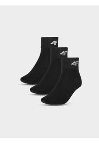 4f - 4F Skarpetki casual za kostkę (3-pack) dziecięce - multikolor 32-35. Kolor: wielokolorowy. Materiał: materiał, włókno, poliamid, bawełna