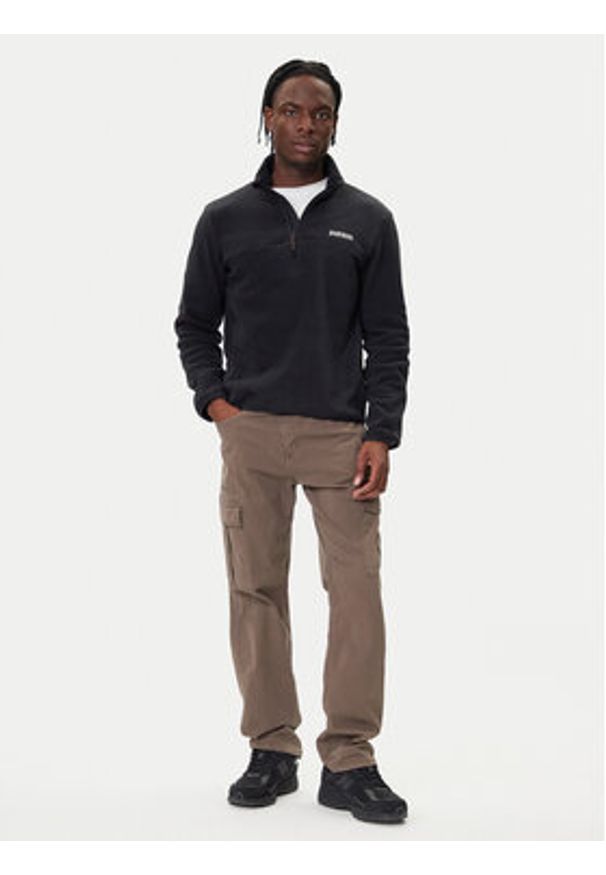 Napapijri Polar T-Dergana NP0A88UZ Czarny Regular Fit. Kolor: czarny. Materiał: syntetyk