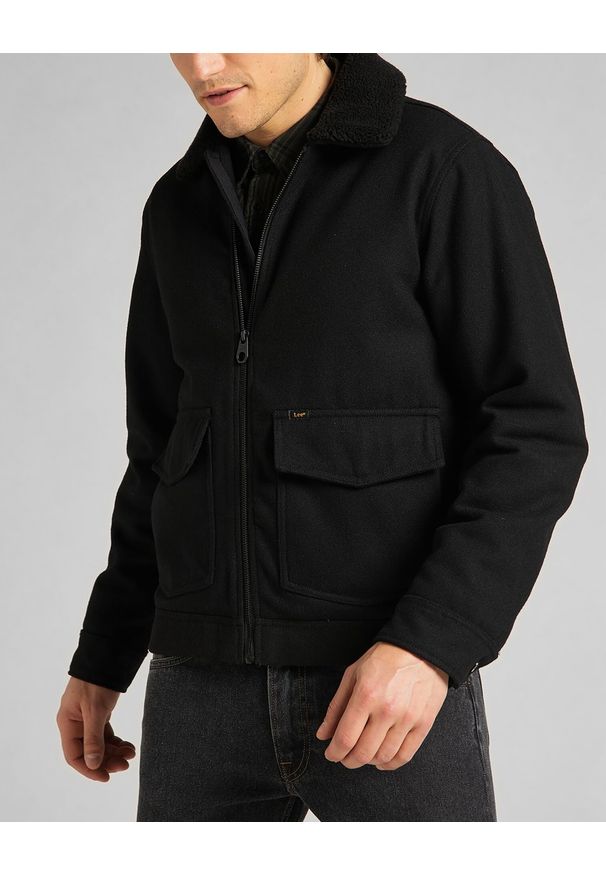 Lee - LEE WOOL JACKET BLACK L86PCS01