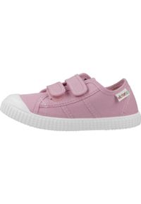 VICTORIA - Buty tenisówki dziecięce Victoria. Kolor: różowy. Materiał: tkanina. Sport: turystyka piesza