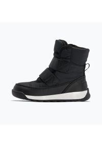 sorel - Śniegowce dziecięce Sorel Whitney II Strap WP. Kolor: czarny. Sezon: zima
