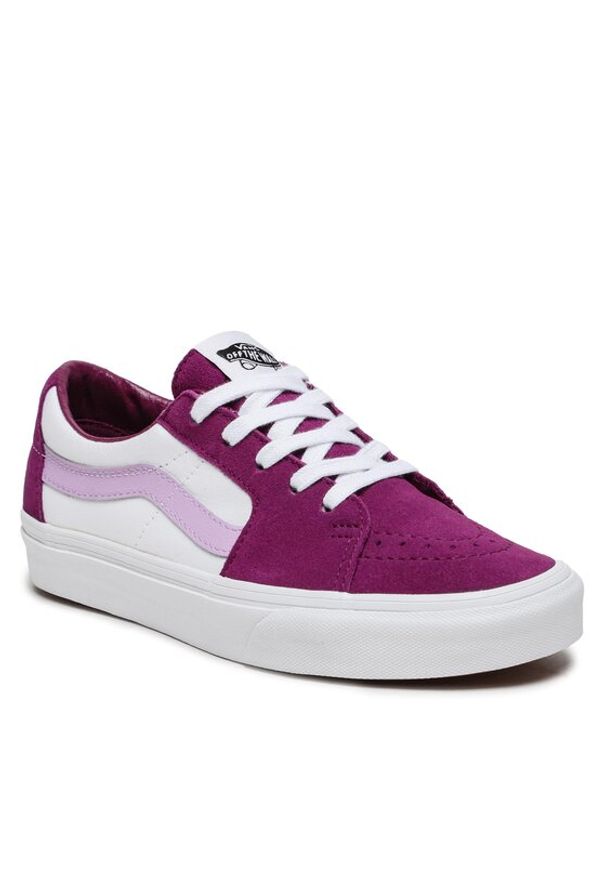 Vans Tenisówki Sk8-Low VN0009QR5RU1 Fioletowy. Kolor: fioletowy. Materiał: zamsz, skóra