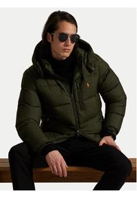 Polo Ralph Lauren Kurtka puchowa 710968278002 Zielony Regular Fit. Typ kołnierza: polo. Kolor: zielony. Materiał: syntetyk