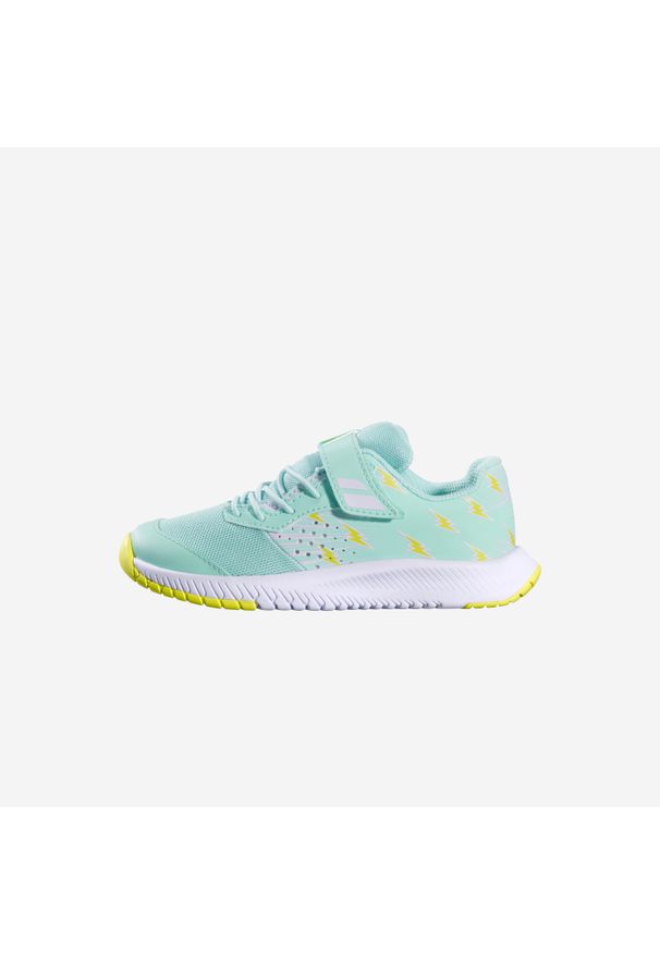 Buty tenisowe dla dzieci Babolat Pulsion Kid 25. Zapięcie: rzepy. Szerokość cholewki: normalna. Sport: tenis