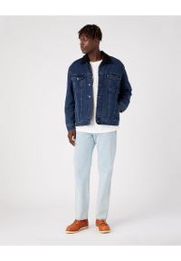 Wrangler - WRANGLER ANTIFIT SHERPA MĘSKA KURTKA JEANSOWA SHERPA JEANS MOON SHINE W441YNY13. Materiał: jeans #4