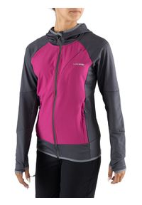 Bluza damska Viking Dimaro. Kolor: różowy, szary. Sport: turystyka piesza