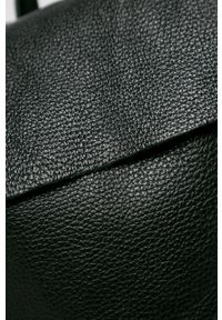 ANSWEAR - Answear - Plecak skórzany. Kolor: czarny. Materiał: skóra. Wzór: gładki #3