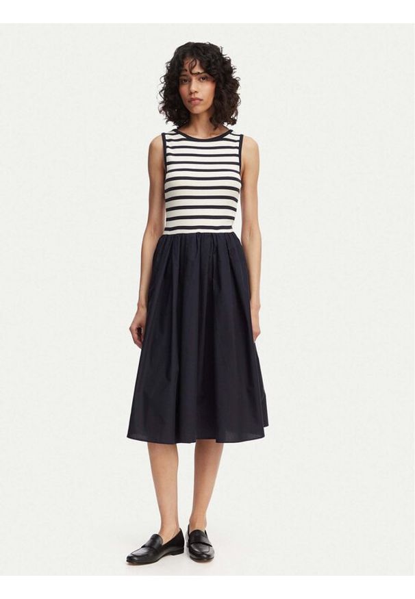 GANT - Gant Sukienka letnia 4503509 Granatowy A-Line Fit. Kolor: niebieski. Materiał: bawełna. Sezon: lato