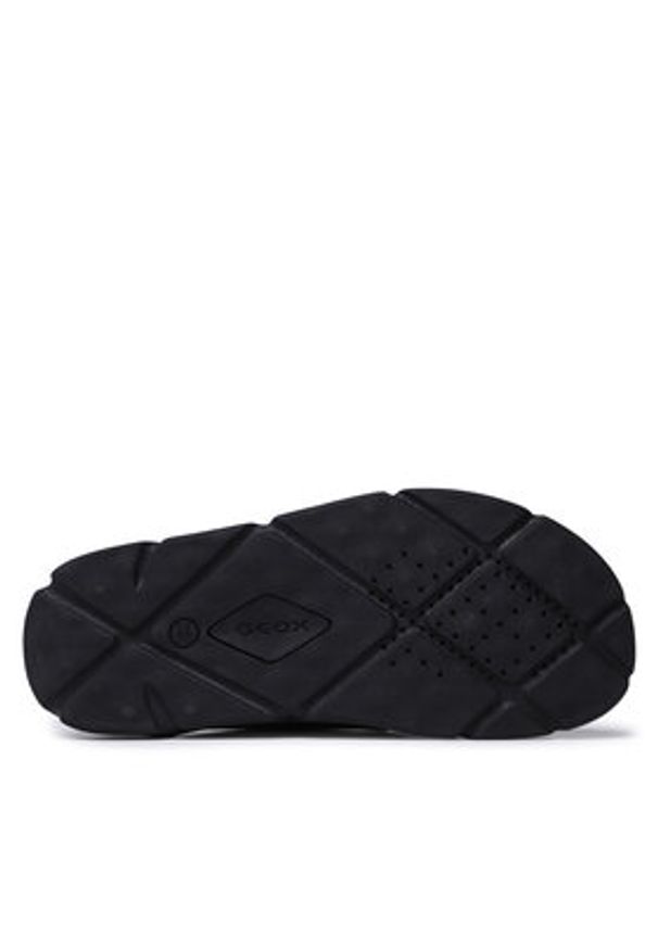 Geox Sandały U Xand 2S U35BGB00085C9999 Czarny. Kolor: czarny. Materiał: skóra