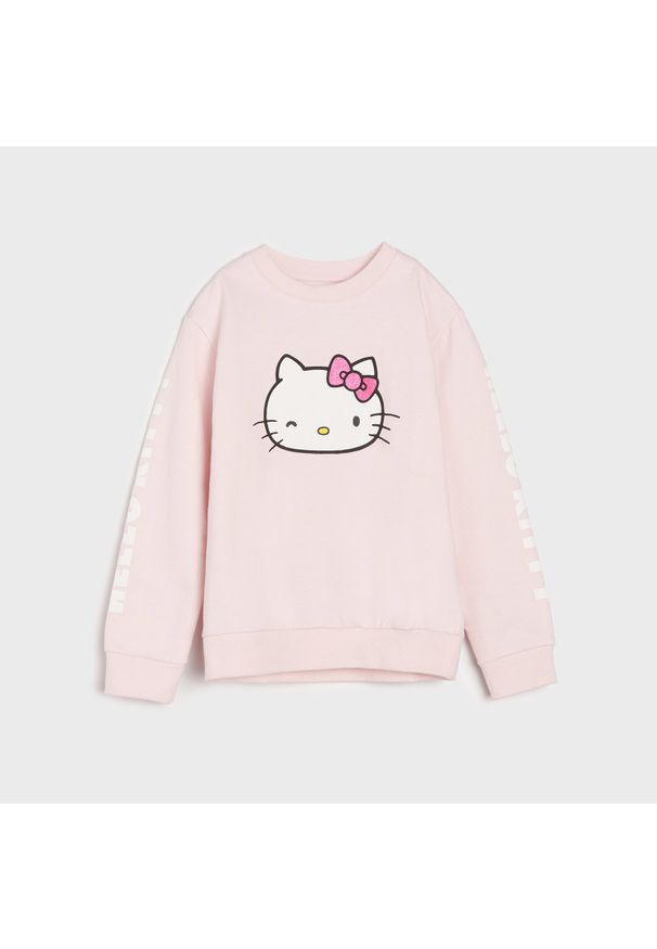 Sinsay - Bluza Hello Kitty - Różowy. Kolor: różowy. Wzór: motyw z bajki