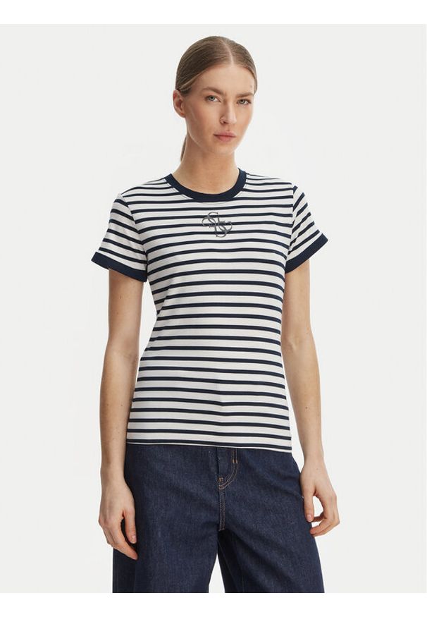 Guess T-Shirt W6GI18 K3040 Kolorowy Classic Fit. Materiał: syntetyk. Wzór: kolorowy