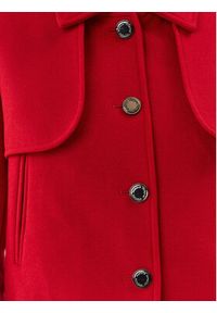 Morgan Płaszcz wełniany 232-GMIM Czerwony Regular Fit. Kolor: czerwony. Materiał: wełna, syntetyk #5