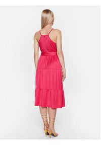 Fracomina Sukienka codzienna FS23SD2002W41301 Różowy Regular Fit. Okazja: na co dzień. Kolor: różowy. Materiał: wiskoza. Typ sukienki: proste. Styl: casual #6