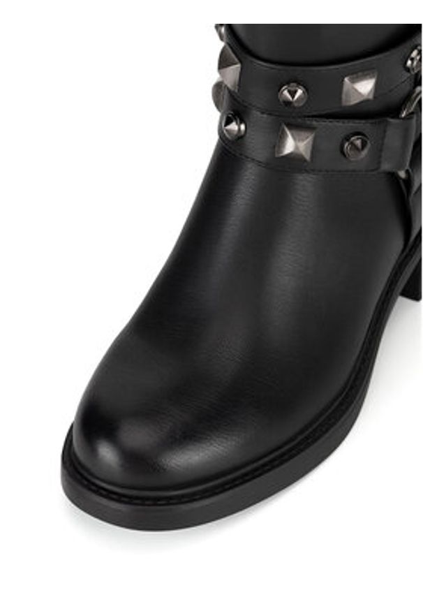 Jenny Fairy Botki WFA2882-2 Czarny. Kolor: czarny. Materiał: skóra