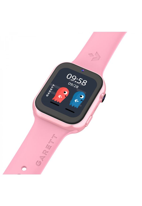 GARETT - Garett Kids Twin 2 4G różowy. Rodzaj zegarka: smartwatch. Kolor: różowy