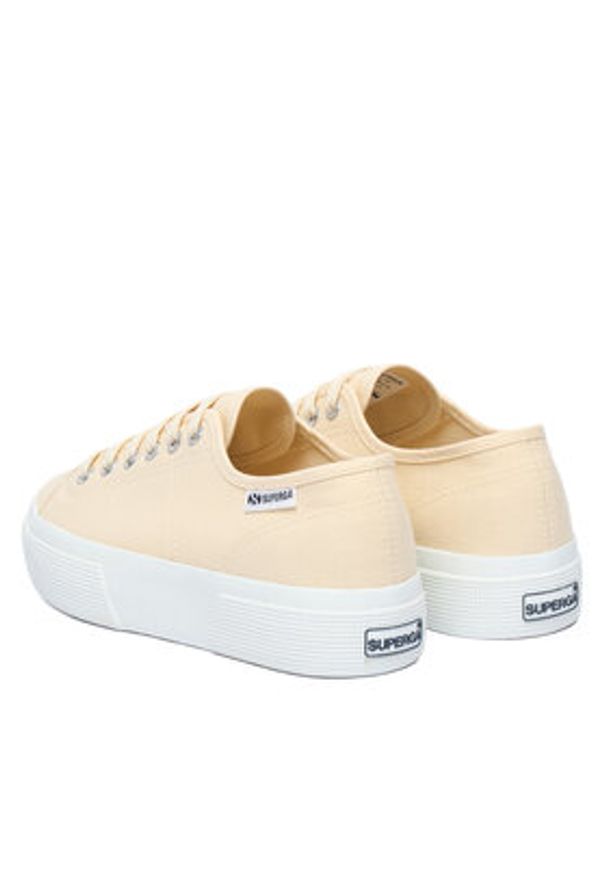 Superga Tenisówki Platform Leggera S2142ZW Beżowy. Kolor: beżowy. Materiał: materiał. Obcas: na platformie