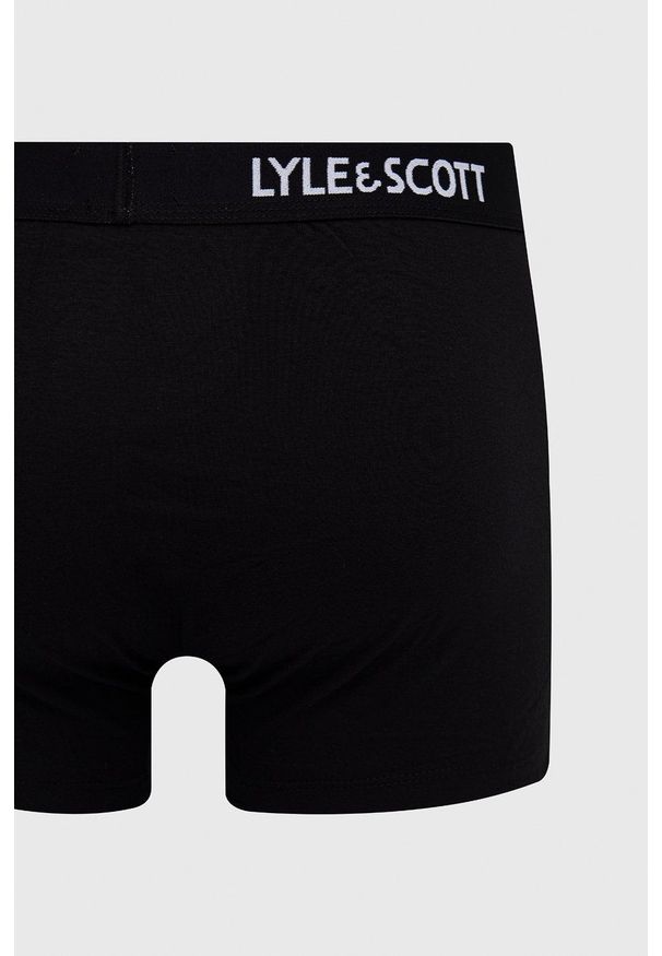 Lyle & Scott - Bokserki (3-pack). Kolor: czarny. Materiał: bawełna