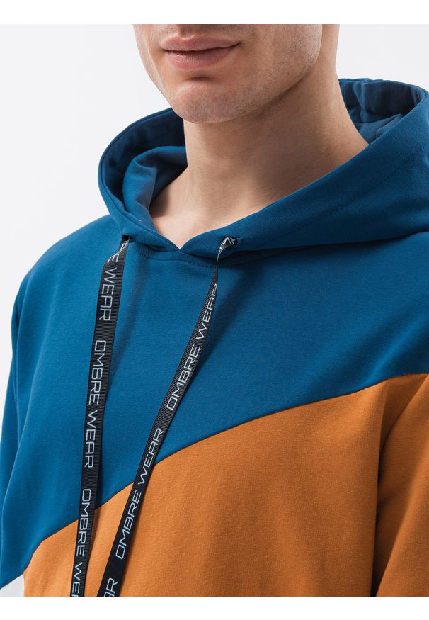 Niebieska bluza Ombre Clothing na co dzień, casualowa