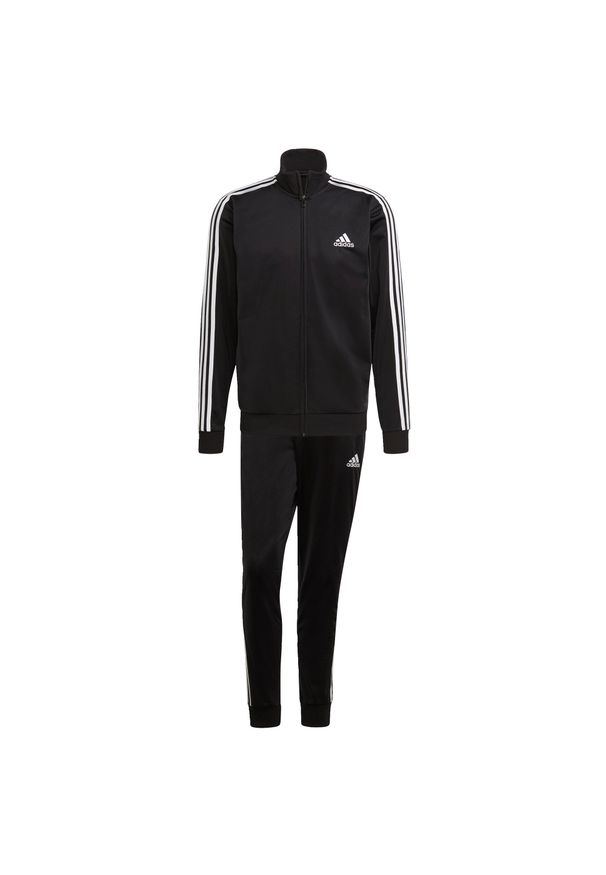 Adidas - Dres Primegreen Essentials 3-Stripes Rozmiar 9 (XL) Czarny - GK9651. Kolor: biały, czarny, wielokolorowy. Materiał: dresówka. Wzór: paski