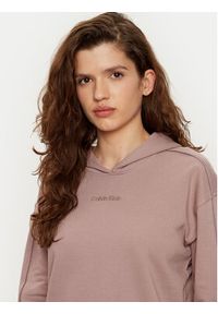 Calvin Klein Bluza Hoodie 000QS7261E Beżowy Regular Fit. Kolor: beżowy. Materiał: bawełna