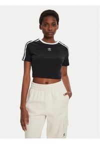 Adidas - adidas T-Shirt 3-Stripes Baby IU2532 Czarny Slim Fit. Kolor: czarny. Materiał: bawełna #1