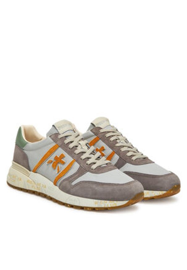 Premiata Sneakersy Lander Var 7201 Szary. Kolor: szary. Materiał: materiał