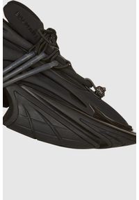 Balmain - BALMAIN Czarne sneakersy Unicorn, Rozmiar 45. Kolor: czarny. Materiał: skóra, materiał #6