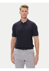 BOSS Polo H-Iannotti 50543148 Granatowy Regular Fit. Typ kołnierza: polo. Kolor: niebieski. Materiał: bawełna