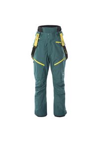 Elbrus - Męskie Spodnie Narciarskie Svean. Kolor: żółty, zielony, wielokolorowy. Sport: narciarstwo