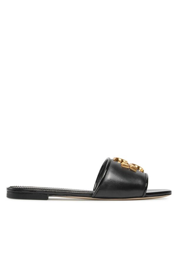 Tory Burch Klapki Eleanor Slide 88744 Czarny. Kolor: czarny. Materiał: skóra