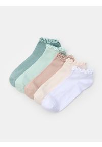 Sinsay - Skarpetki z ozdobną falbanką 5 pack - wielobarwny #1